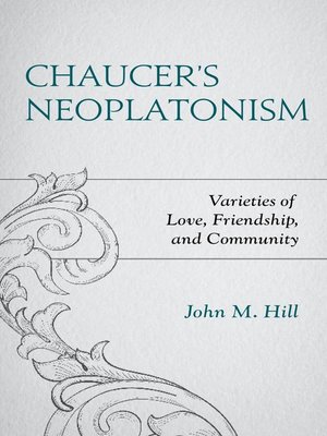 cover image of Chaucer's Neoplatonism